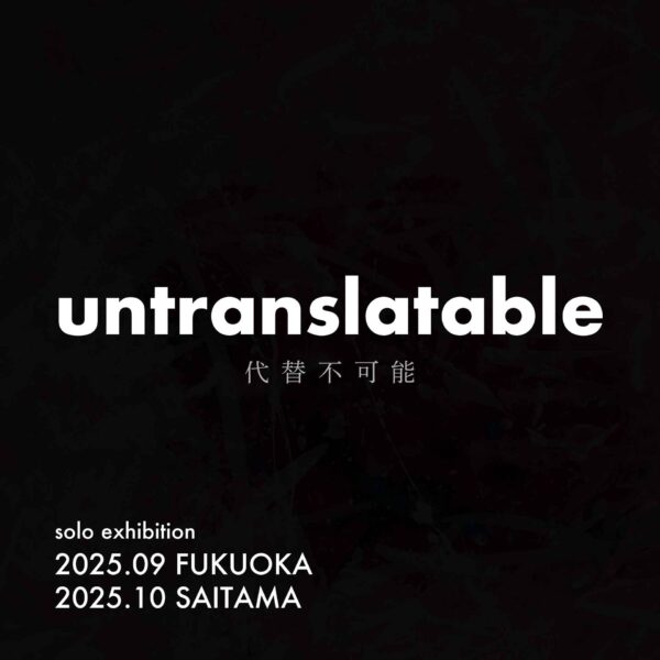 個展「untranslatable」