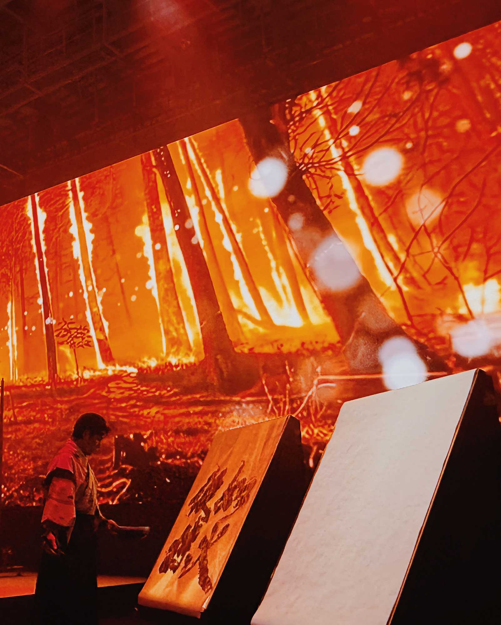 書道パフォーマンス 東京ビッグサイト PLPV2026 ProLight & ProVisual