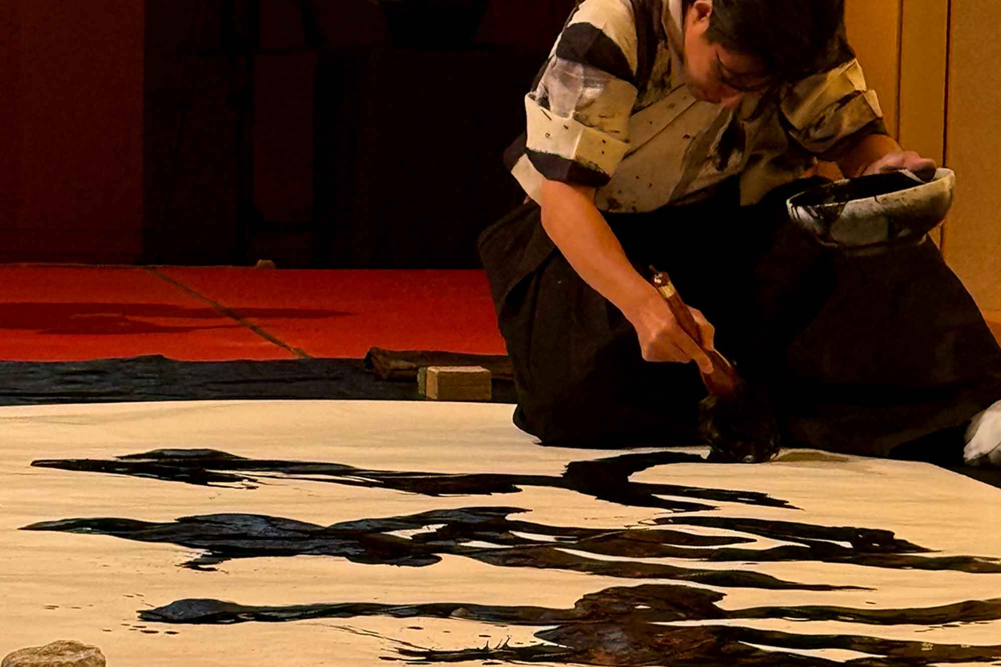 書道パフォーマンス　出張