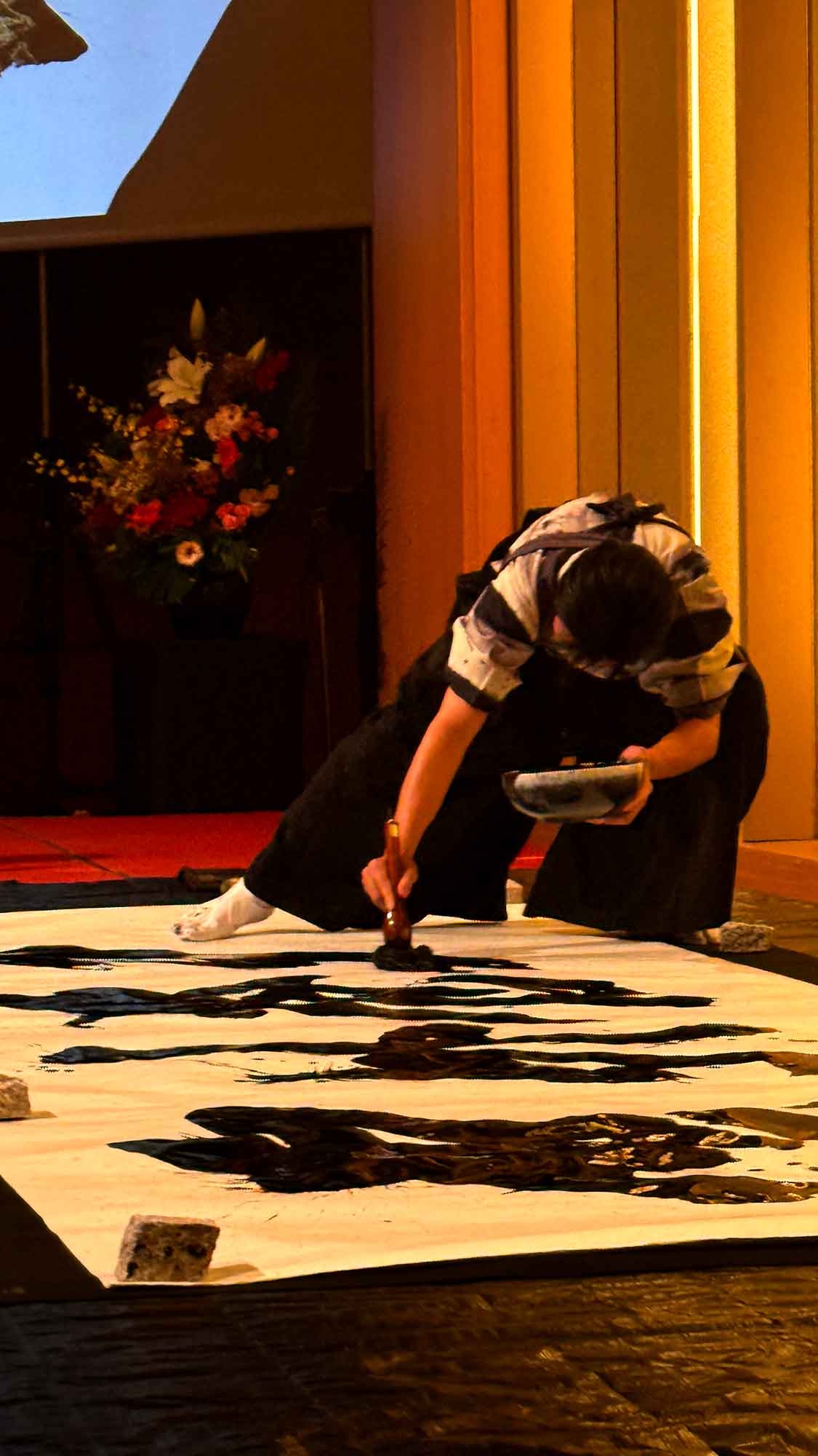 書道パフォーマンス　企業 　周年記念パーティ　出演