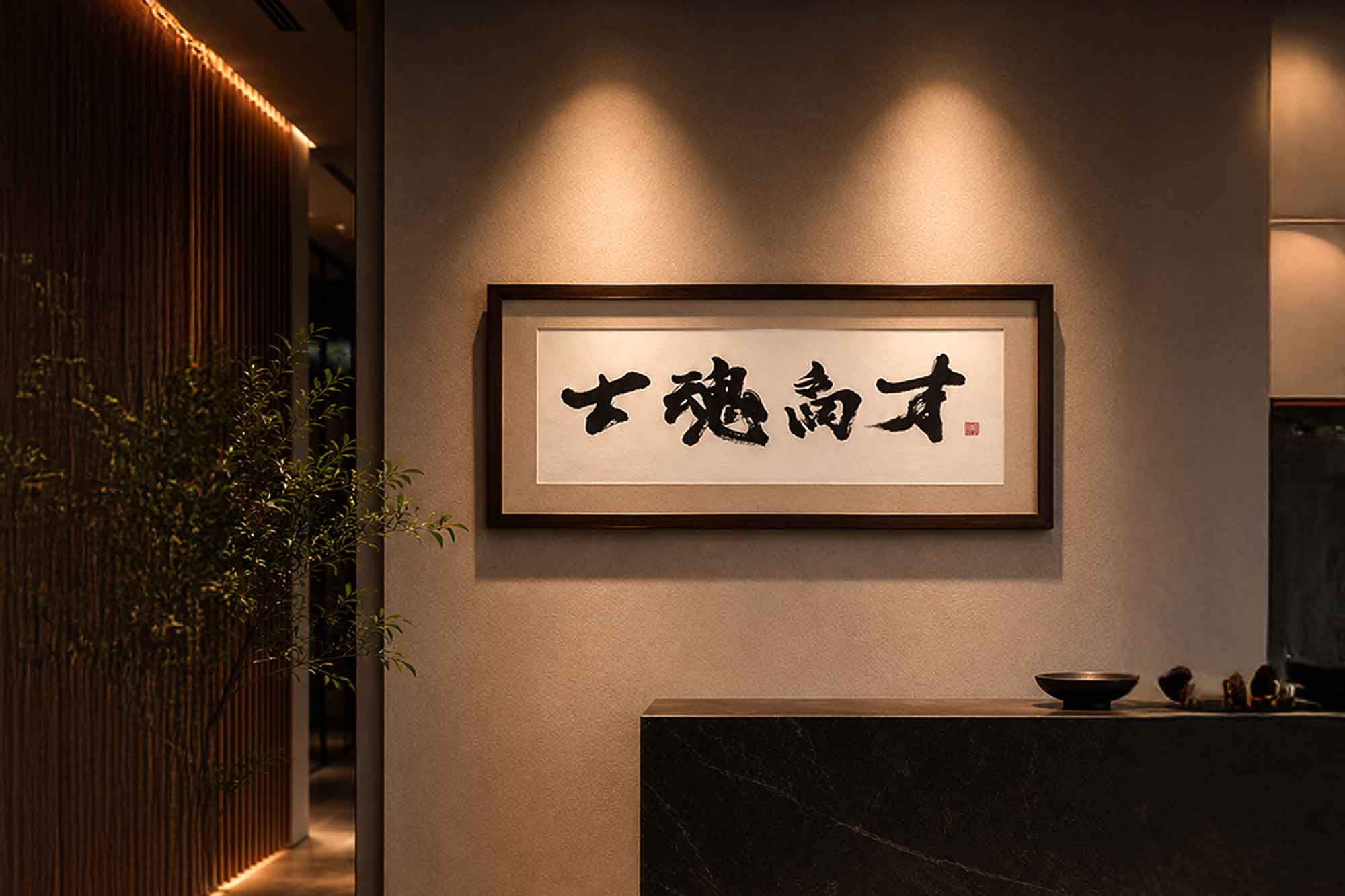 書道作品オーダー 士魂商才 周年記念
